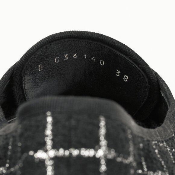 Chanel Black Metallic Tweed Espadrille Low-Top Sneakers - Picture 12 of 12